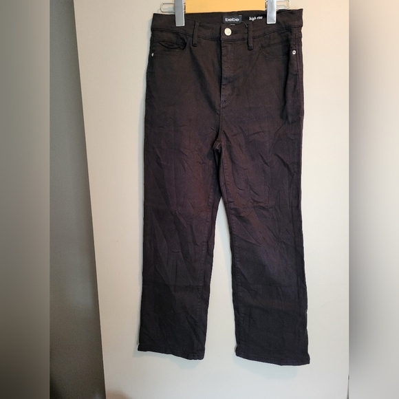 BEBE Women Jean's High Rise Straight Size 29x24 - Picture 2 of 5